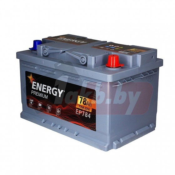 Energy Premium EP784 (78 A/h), 770A R+ низ.