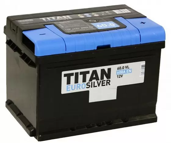 Тitan Euro Silver 60 R (60 А/ч, 600 А)
