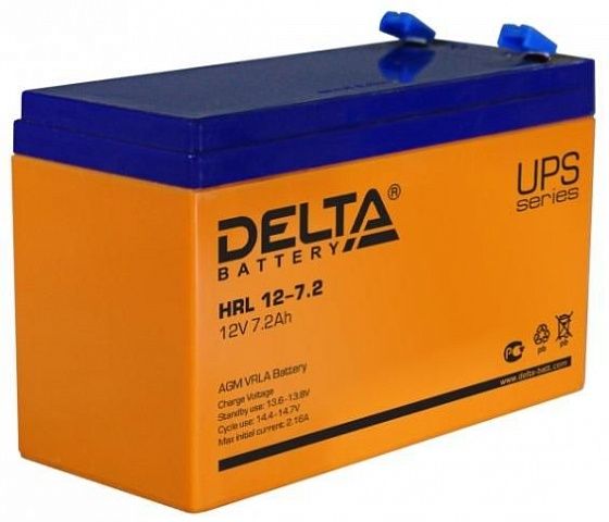 Аккумулятор для ИБП Delta HRL 12-7.2 12V-7.2 Ah