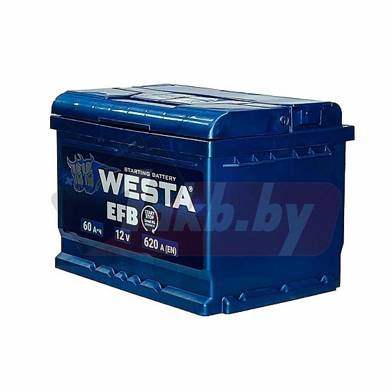 Westa Premium EFB (60 A/h) 620A R+ низ.