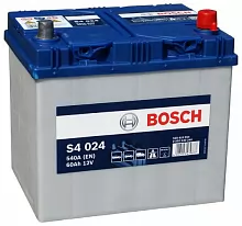 Аккумулятор Bosch S4 024 Asia (60 А/h), 540A R+ (560 410 054)