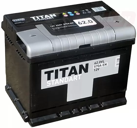 Titan Standart (62 A/h), 570A R+