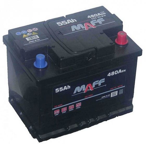 MAFF Premium (55 A/h), 480А L+ низкий