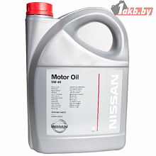 Моторное масло Nissan KE9009-0042VA NEW 5W40 5л.