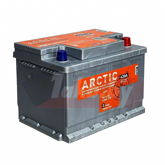 TUBOR ARCTIC (62 A/h), 660A R+ (start-stop)