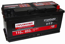 Аккумулятор DYNAMATRIX-KOREA STANDARD DEB1100 (110 A/h), 850A R+