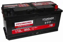 Аккумулятор DYNAMATRIX-KOREA STANDARD DEB1100 (110 A/h), 850A R+