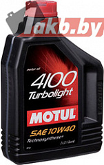 Моторное масло Motul 4100 Turbolight 10W40 2л