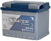 Аккумулятор GLADIATOR Dynamic (65 А/h), 620A R+
