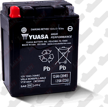 Аккумулятор Yuasa YTX14AH (12 A/h), 210A L+