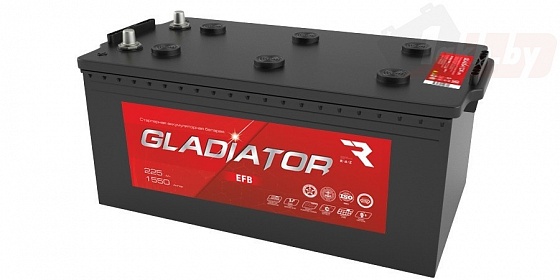 GLADIATOR EFB (225 А/ч), 1550A L+