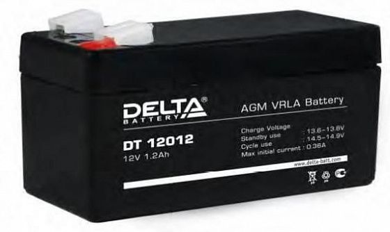 Аккумулятор для ИБП Delta DT 12012 12V-1.2 Ah