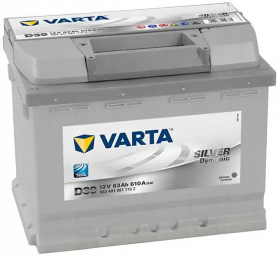 Varta Silver Dynamic D39 (63 А/h), 610А L+ (563 401 061)