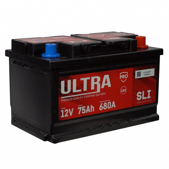 ULTRA PRO (75 A/h), 680A R+ низ.