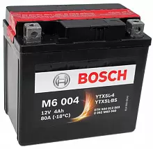 Аккумулятор Bosch M6 004 504 012 003 (4 A/h), 80A R+