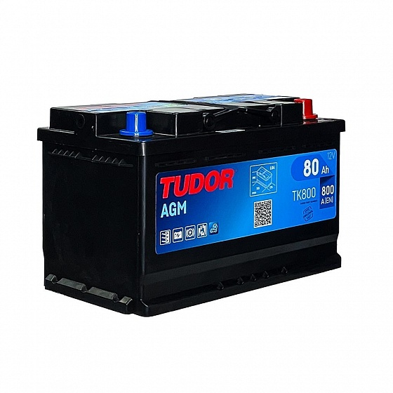 Tudor Start-Stop AGM TK800 (80 A/h), 800A R+