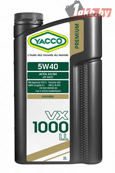 Yacco VX 2000 0W-30 2л