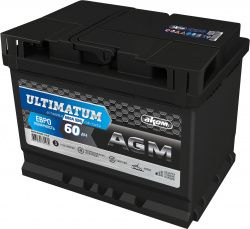 АКОМ ULTIMATUM AGM (60 A/h), 680А R+