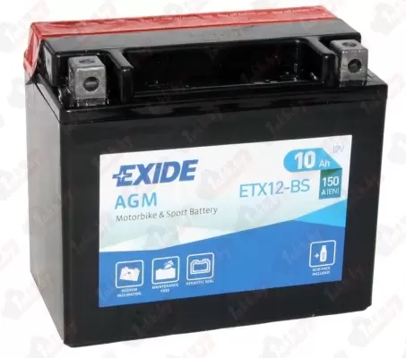 Exide ETX12-BS (10 A/h), 150A L+