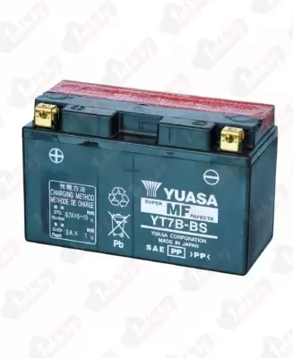 Yuasa YT7B-BS (6,5 A/h), 120A L+