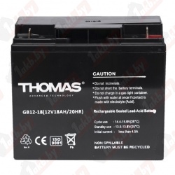 Аккумулятор Thomas (18 A/h), 12V ИБП