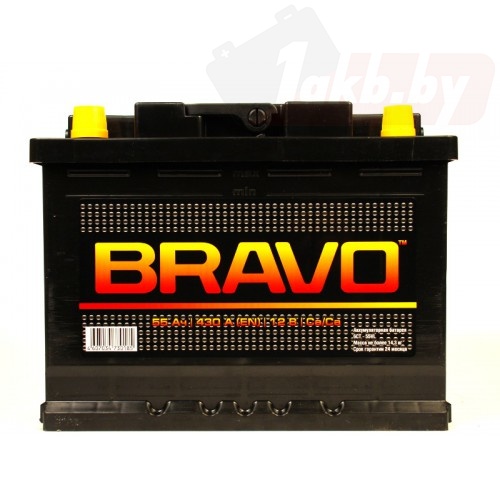 BRAVO 6СТ-55 р (55А/ч), 430A L+