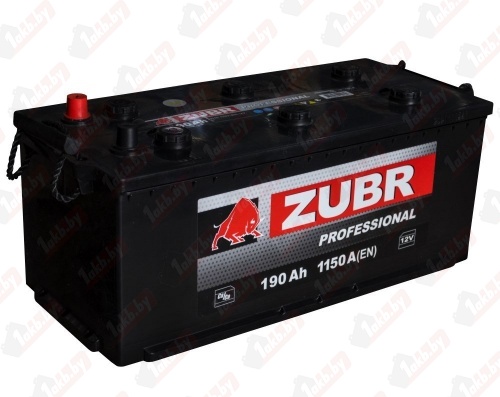 ZUBR Professional МАЗ под болт (190 A/h), 1150А R+