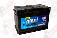 Аккумулятор #ODИH (75 Ah), 600A L+