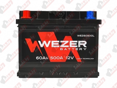 WEZER (60 A/h), 500A L+ (WEZ60500L)