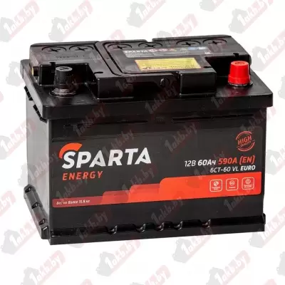 SPARTA (AKOM) Energy (60 A/h), 590A R+ низ.