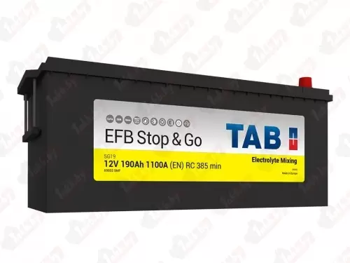 TAB Truck EFB Stop&Go 190 евро L+ (1100A, 513*223*223)