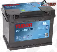 Аккумулятор Tudor Start-Stop AGM TK600 (60 A/h), 680A R+