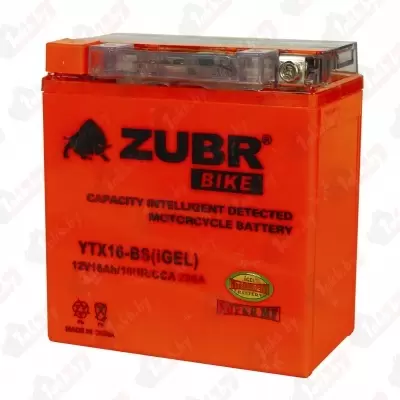 ZUBR YTX16-BS (iGEL) (16 A/h), 230A L+