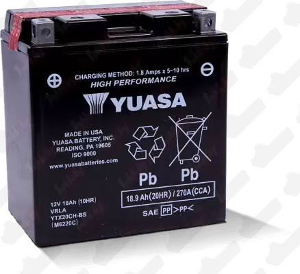 Yuasa YTX20CH-BS (18 A/h), 270A L+