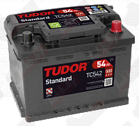 Tudor Standart TC542 (54 А/ч), 500A R+