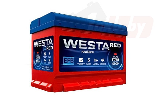 WESTA RED EFB (63 A/h), 620A R+ низ.