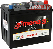 Аккумулятор A-mega Standard Asia (45 A/h), 430A R+