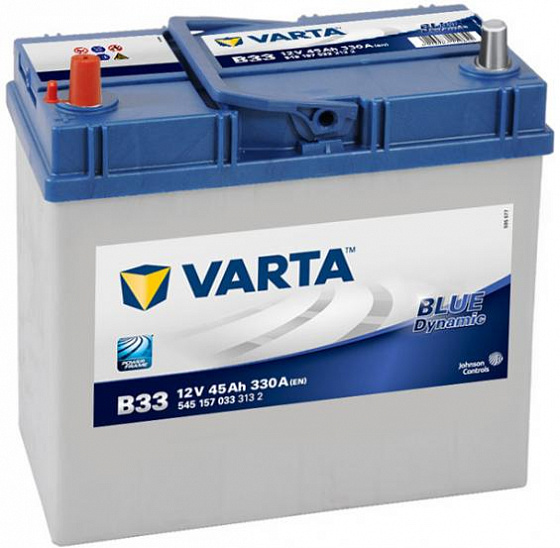 Varta Blue Dynamic Asia B33 (45 А/h), 330А L+ JIS тонкие клеммы (545 157 033)