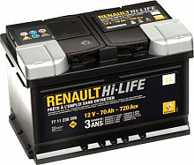 Аккумулятор Renault Original (70 A/h), 720A R+