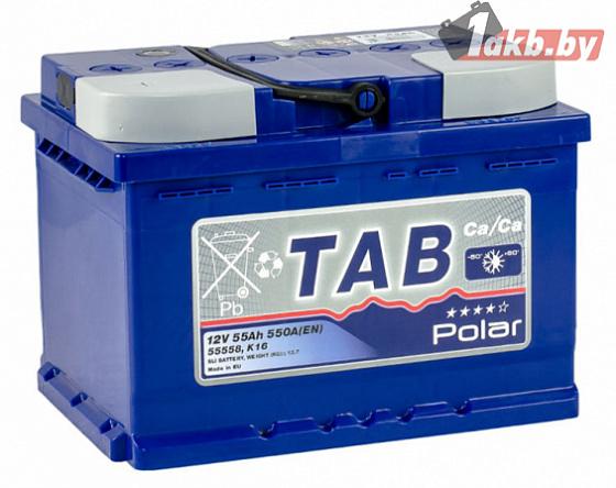 TAB Polar Blue (55 A/h), 550А R+