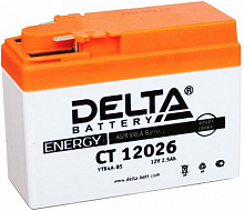 Аккумулятор Delta CT 12026 (YTX4A-BS) (2,5 A/h), 45A R+