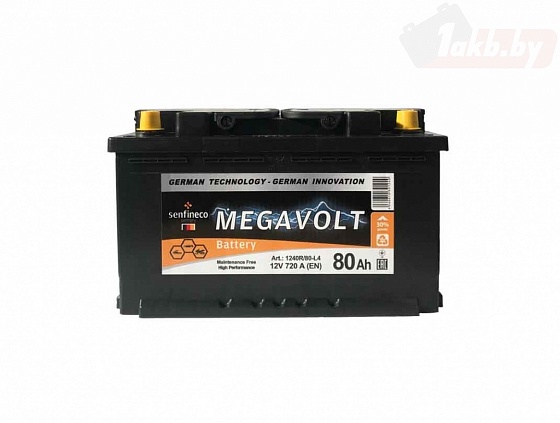 Megavolt 12V R+ (80 А/h)
