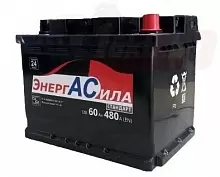 Аккумулятор ЭНЕРГАСИЛА 6СТ-60 (60 А/h), 480A R+