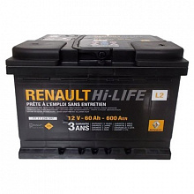 Аккумулятор Renault Original (60 A/h), 600A R+
