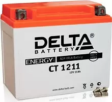 Аккумулятор Delta CT 1211 (YTZ12S, YTZ14S) (11 A/h), 210A L+