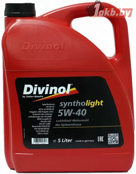 Divinol Syntholight 5W-40 5л
