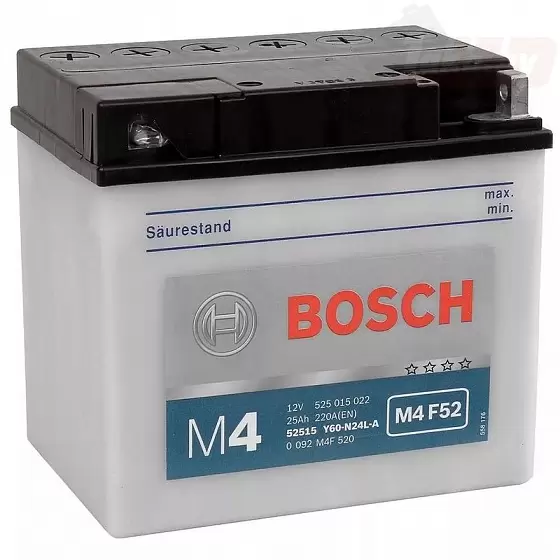 Bosch M4 F52 525 015 022 (25 A/h), 300A R+