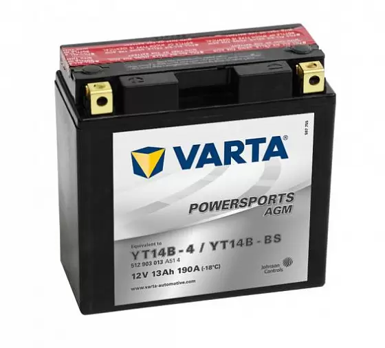 Varta Powersports AGM 512 903 013 (13 A/h), 190A L+