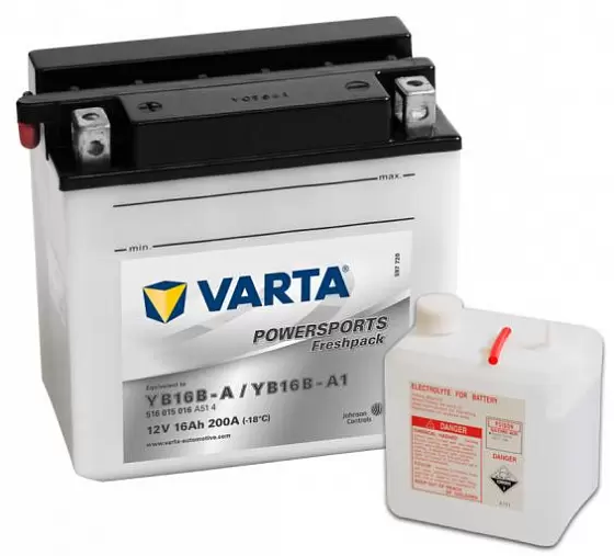 Varta Powersports Freshpack 516 015 016 (16 A/h), 200A L+