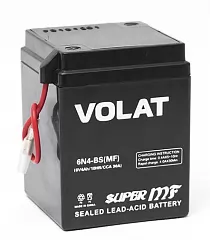 Аккумулятор для ИБП VOLAT 6N4-BS (MF) AGM (4 A/h), 30A L+ 6V